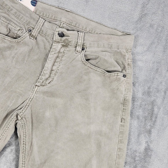 Marine Layer Cambridge Cord Pants Mens 30x30 Gray Corduroy Stretch Casual - Picture 3 of 16